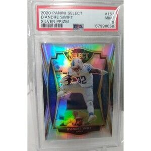 D'ANDRE SWIFT 2020 Panini Select RC Rookie PREMIER SILVER PRIZM #151 PSA 9 MINT